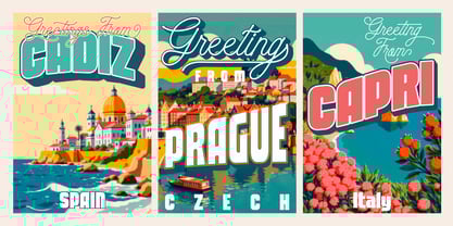 City Landmark Font Poster 3