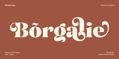 Borgalie Font Poster 1
