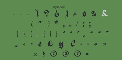 True Blackletters Font Poster 11