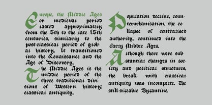 True Blackletters Font Poster 10