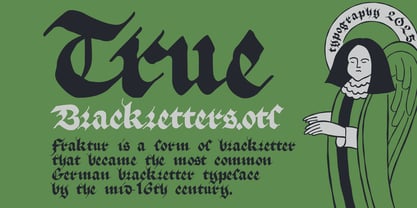 True Blackletters Font Poster 1