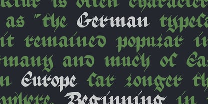 True Blackletters Font Poster 12