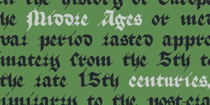 True Blackletters Font Poster 8