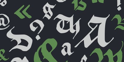 True Blackletters Font Poster 2