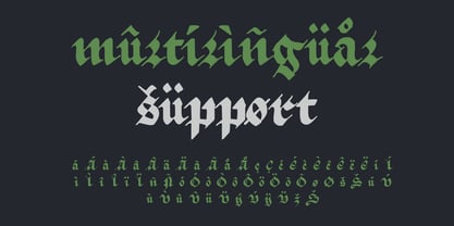 True Blackletters Font Poster 5