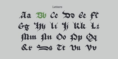 True Blackletters Font Poster 3