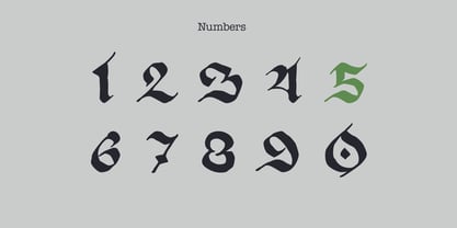 True Blackletters Font Poster 7