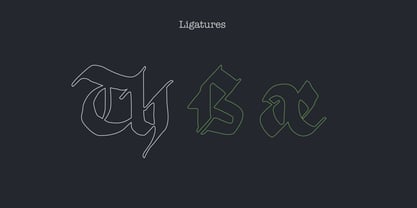 True Blackletters Font Poster 9