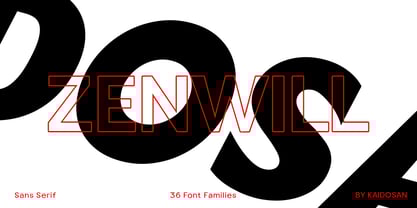 Zenwill Font Poster 7