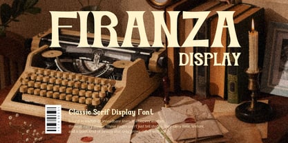 Firanza Display Font Poster 1