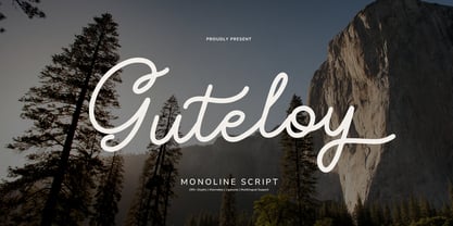 Guteloy Font Poster 1