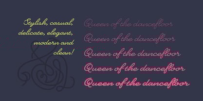 Heartline Script Font Poster 4