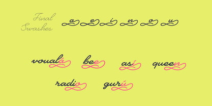 Heartline Script Font Poster 15