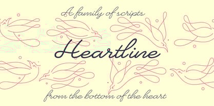 Heartline Script Font Poster 1