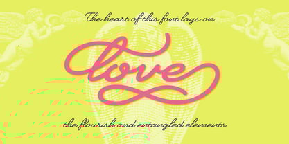 Heartline Script Font Poster 13
