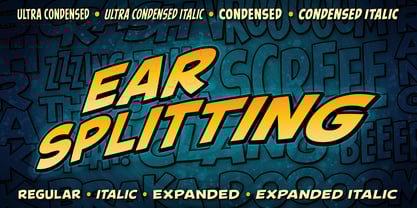 Ear Splitting BB Font Poster 1