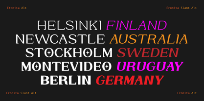 Eronita Font Poster 11