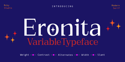 Eronita Font Poster 1