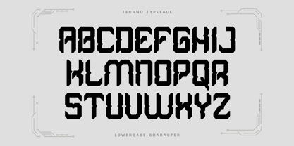 Neo Techno Font Poster 8