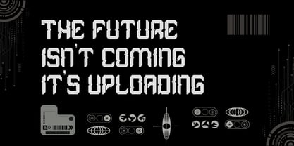 Neo Techno Font Poster 3