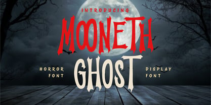 Mooneth Ghost Font Poster 1
