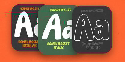 Boney Rocket Font Poster 5