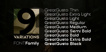 Great Gusto Font Poster 3