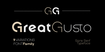 Great Gusto Font Poster 1