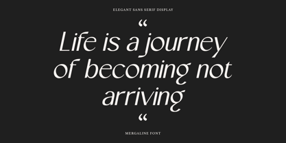 Mergaline Font Poster 9