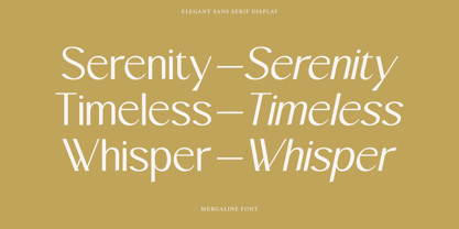 Mergaline Font Poster 8