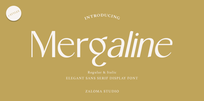 Mergaline Font Poster 1