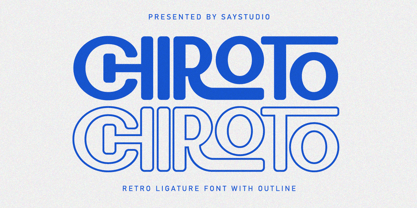 Chiroto Font Poster 1