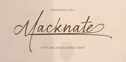 Macknate Font Poster 1