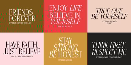 Stylish Avenger Font Poster 12