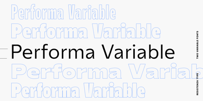 Performa Variable Font Poster 1