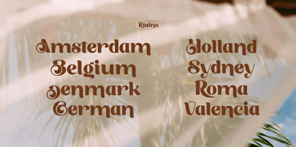 Rtains Font Poster 2