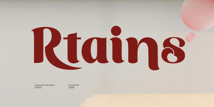 Rtains Font Poster 1