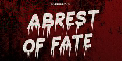 Bloodlust Font Poster 2