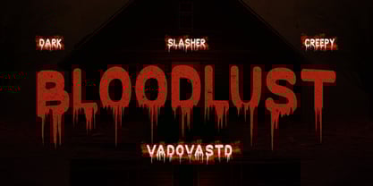 Bloodlust Font Poster 1