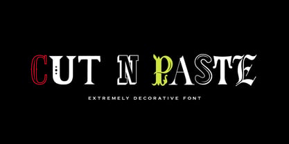 Cutnpaste Font Poster 1