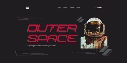 Alpha Techno Font Poster 3