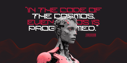 Alpha Techno Font Poster 9