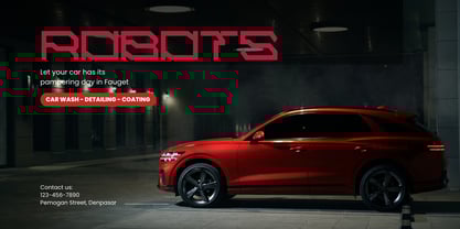 Alpha Techno Font Poster 2