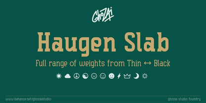 Haugen Slab Font Poster 1