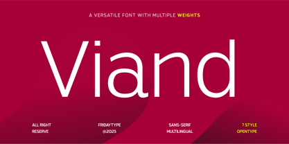 Viand Font Poster 1