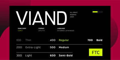 Viand Font Poster 10