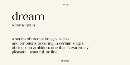 Blureigh Font Poster 4