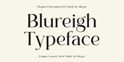 Blureigh Font Poster 1