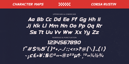Corsa Rustin Font Poster 14