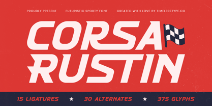 Corsa Rustin Font Poster 1
